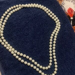 Elegant White Pearl Necklace